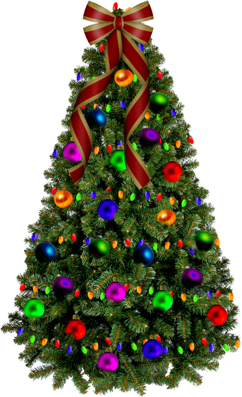 christmas tree clip art transparent background - photo #20