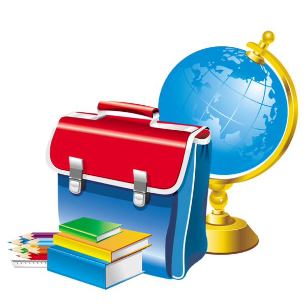 founitures scolaires - cartable - globe terrestre - crayons