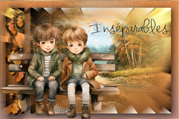 🍂automne paysage enfants copains amitié partage