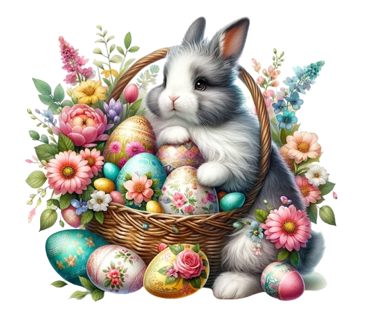 Pâques lapins de Pâques joyeuses Pâques png vecteur psp