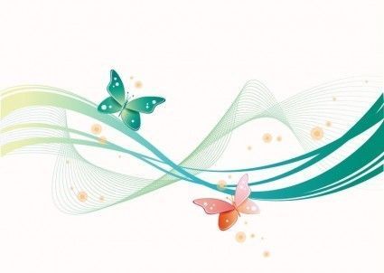 abstract waves créas scrapbooking - clipart