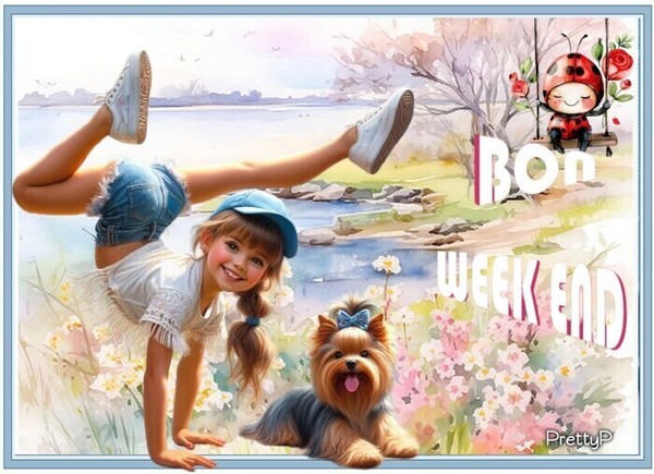 bon week end jolie carte