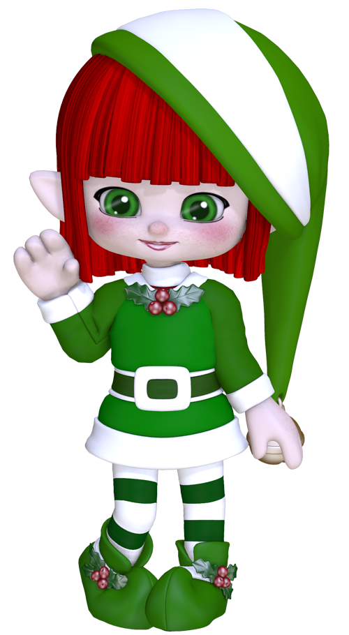 2 Poupées Elfes De Noël Méchants (Elfie & Evie) 30 Cm - Déco De Noël, Farce, Figurines Debout, Rouge