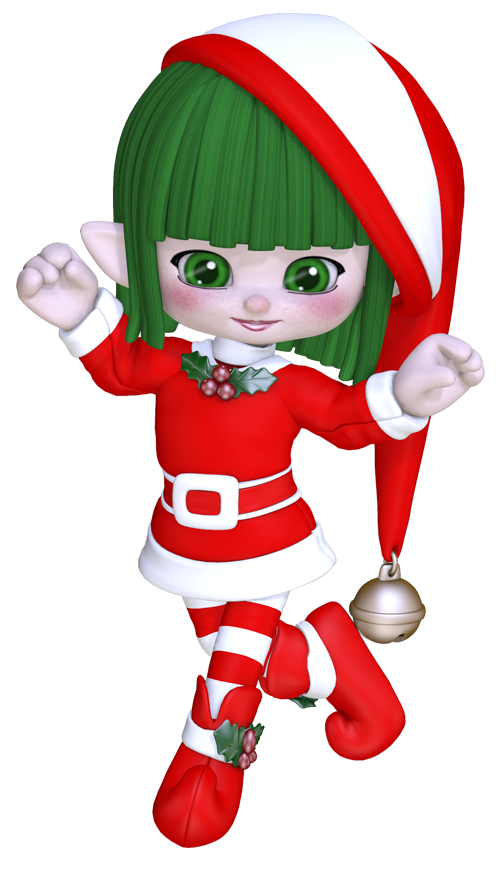 elfe de noel - Christmas Elf-Duende de Navidad- clipart