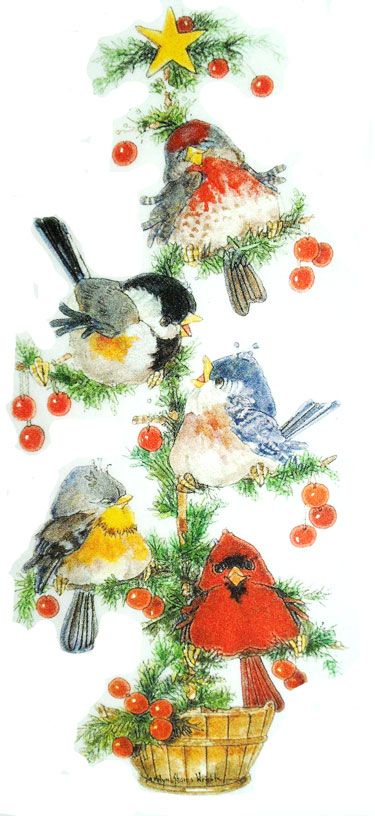 clipart christmas birds - photo #39